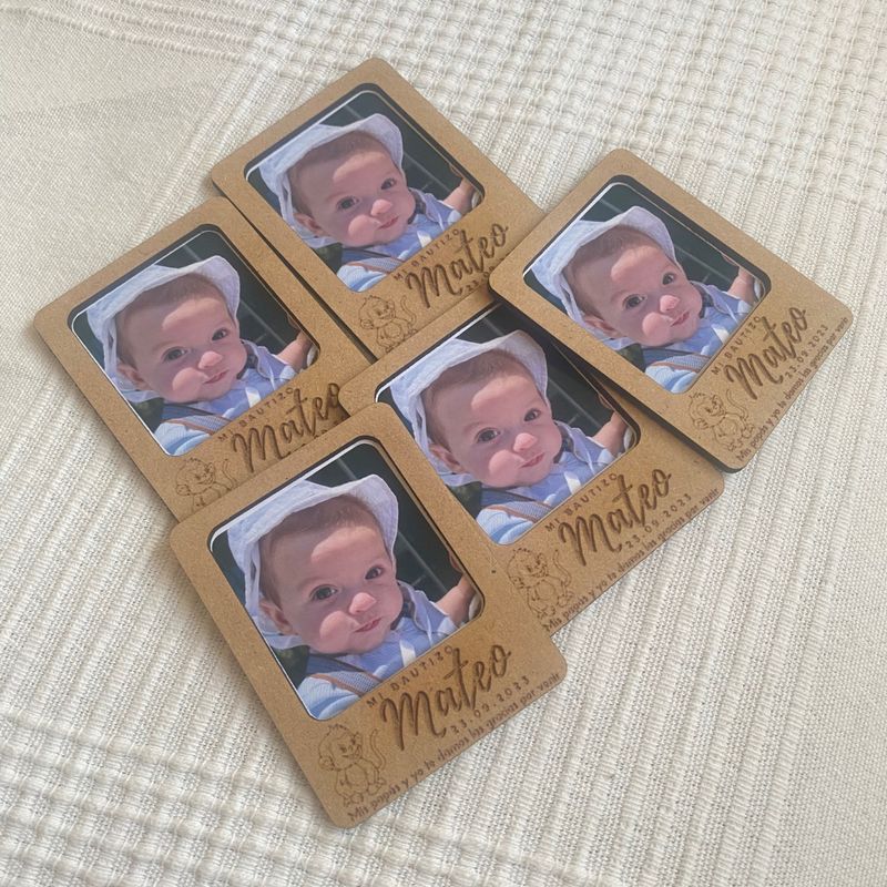MINI PORTAFOTOS DE MADERA BAUTIZO