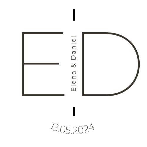 SELLO DE BODA PERSONALIZADO LINE