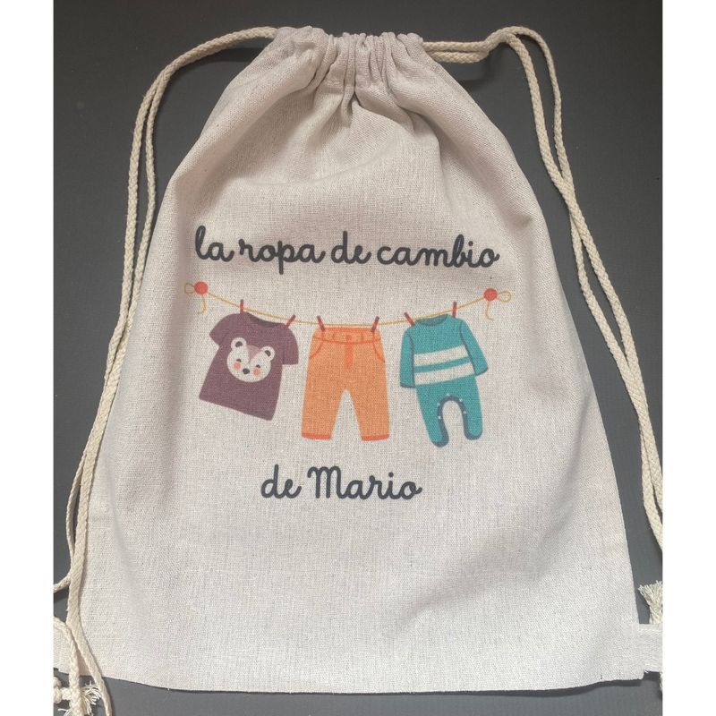 MOCHILA PARA ROPA DE CAMBIO PERSONALIZADA