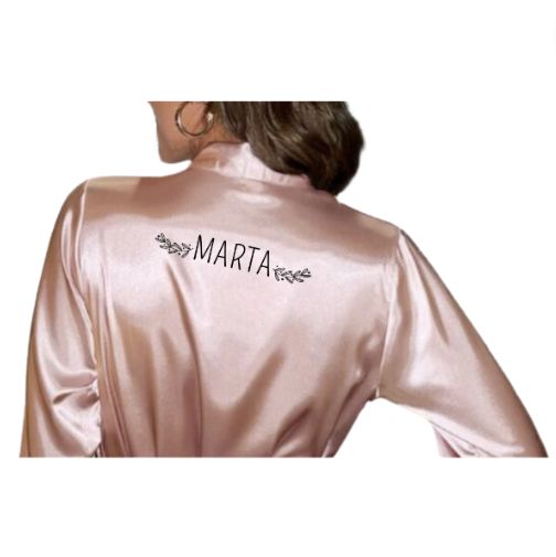 BATA DE NOVIA CON NOMBRE ROSA BASIC