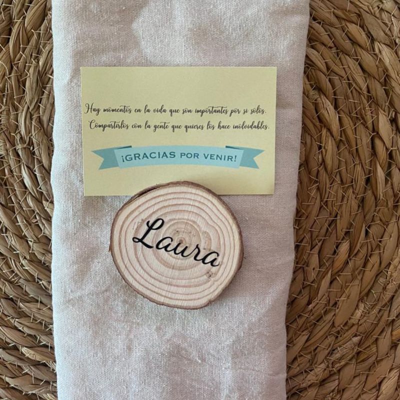 MARCASITIOS RODAJA DE MADERA