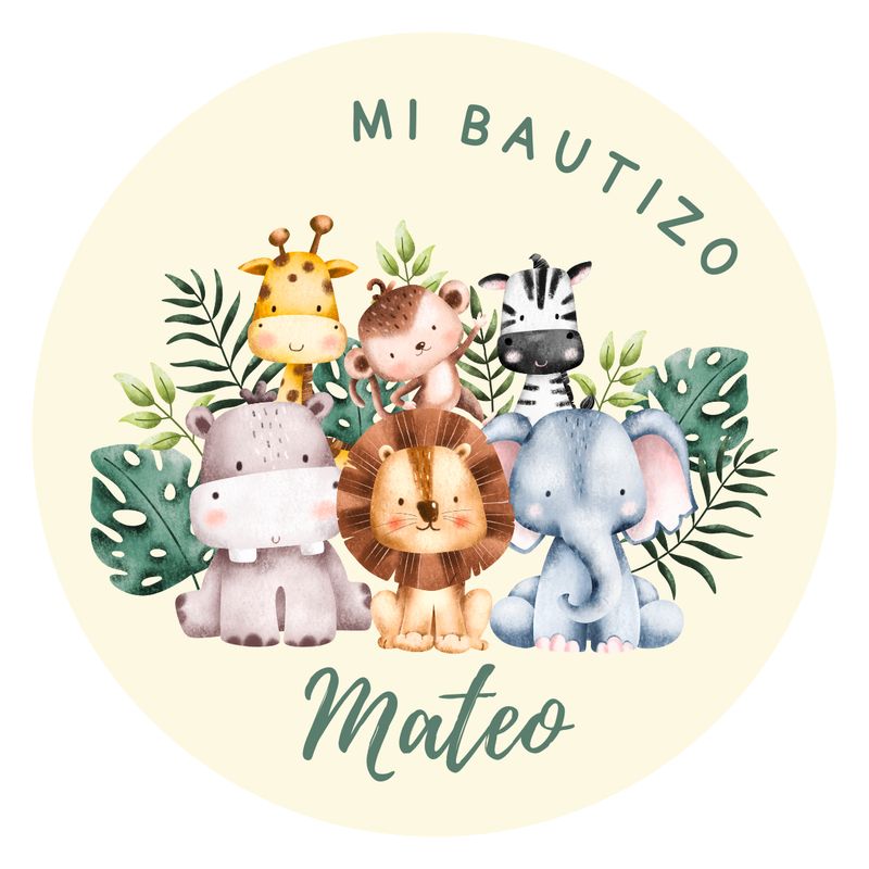 ETIQUETAS PERSONALIZADAS BAUTIZO