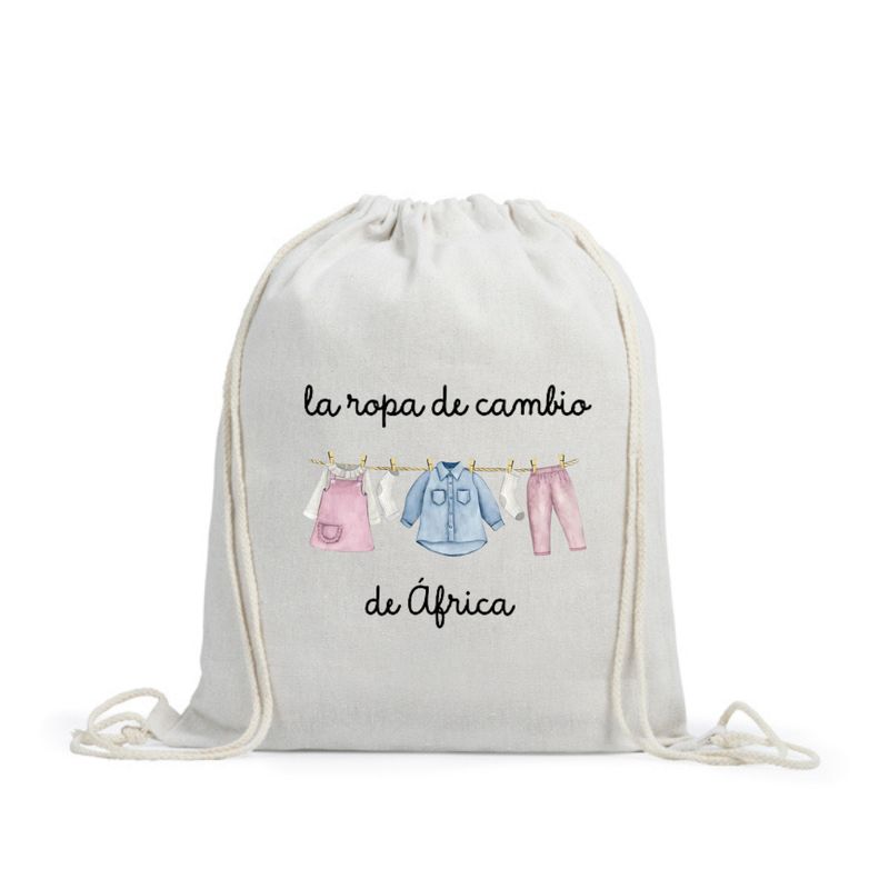 MOCHILA ROPA DE CAMBIO PERSONALIZADA COLORES