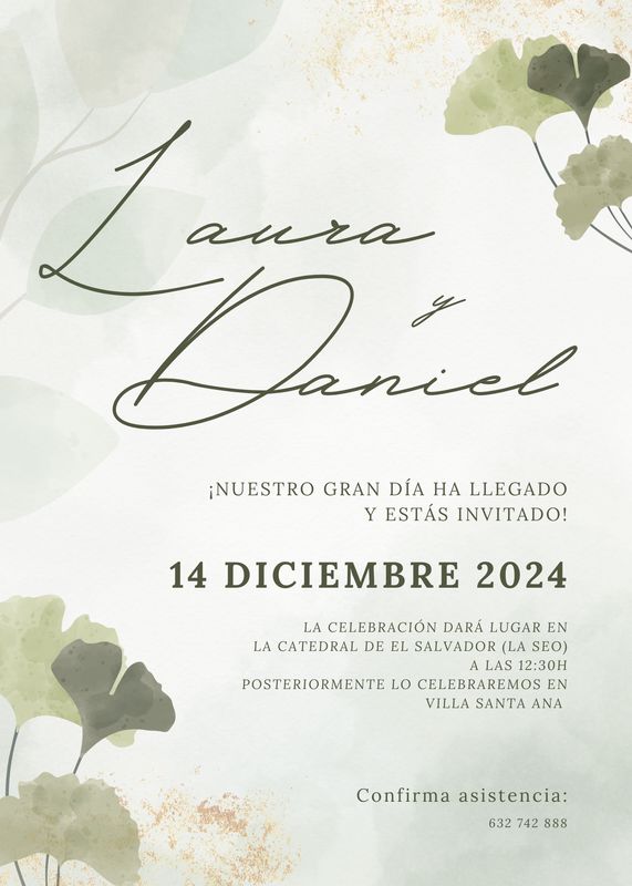 INVITACIÓN DE BODA TREBOL