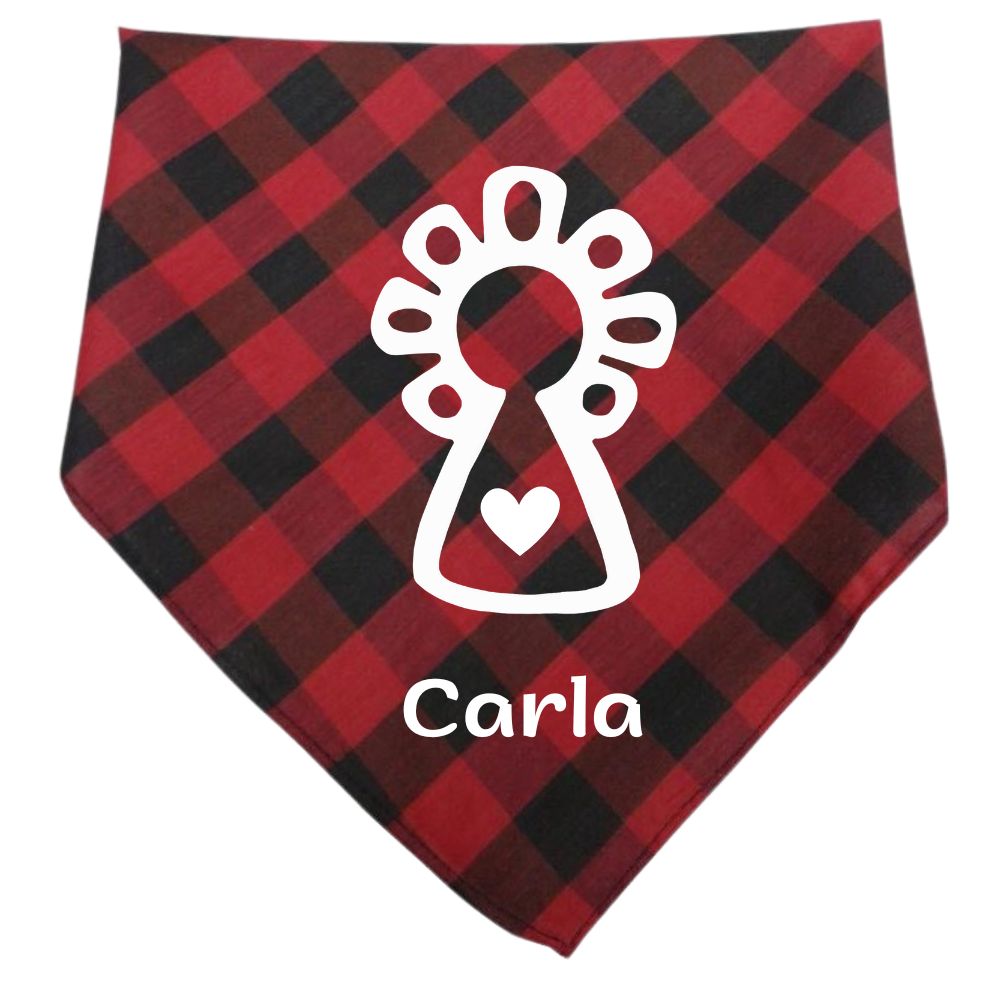 CACHIRULO PERSONALIZADO VIRGEN Y CORAZÓN