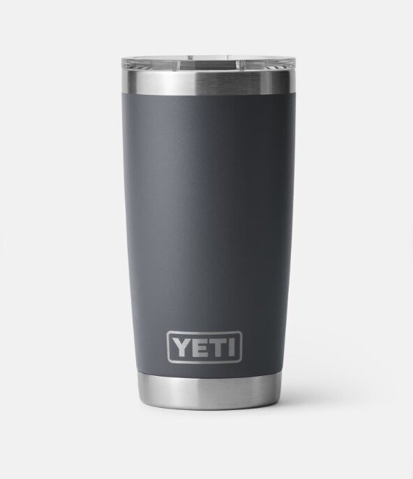 YETI RAMBLER 20 OZ TUMBLER CHARCOAL