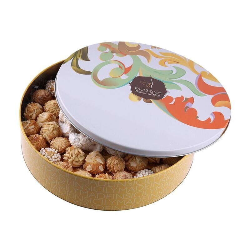 Latta con dolcetti alle mandorle siciliane