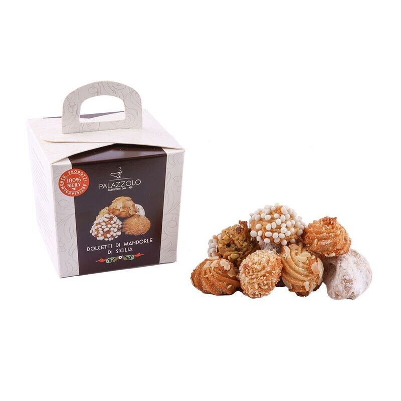 Bauletto con dolcetti alle mandorle siciliane