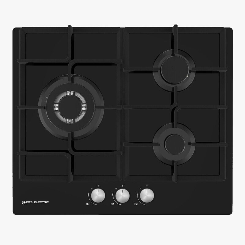 Encimera de Gas 60 cm 3 fuegos