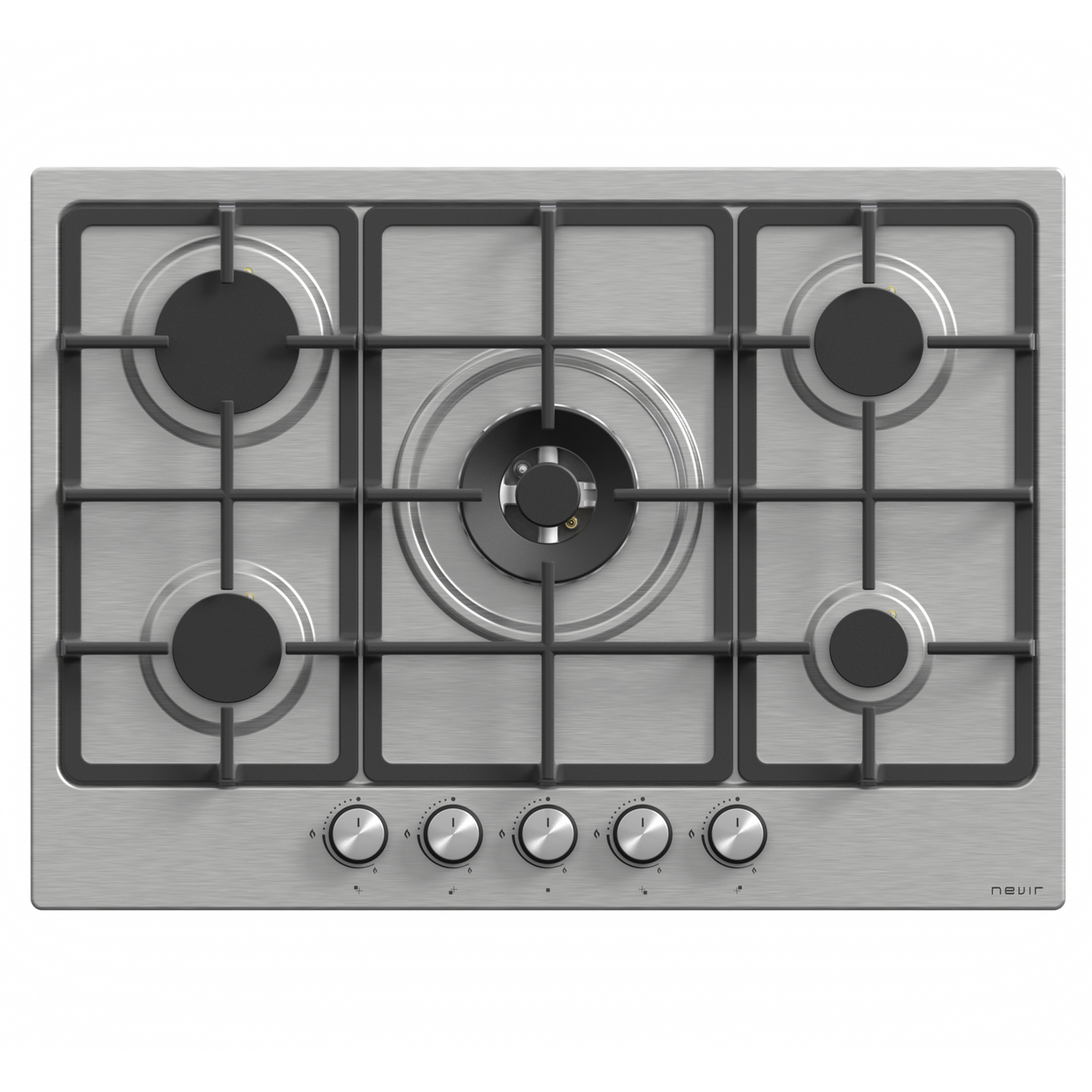 PLACA GAS 5 FUEGOS 70 CM