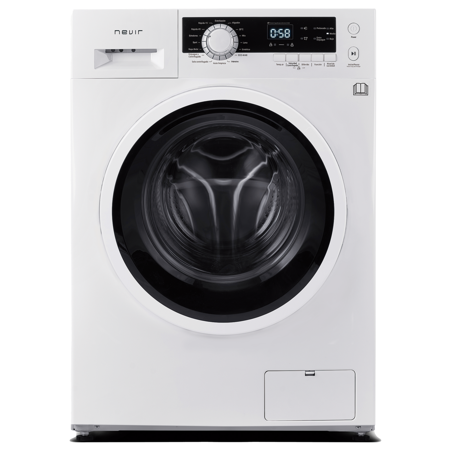 LAVADORA NEVIR INVERTER- 9K 1400B