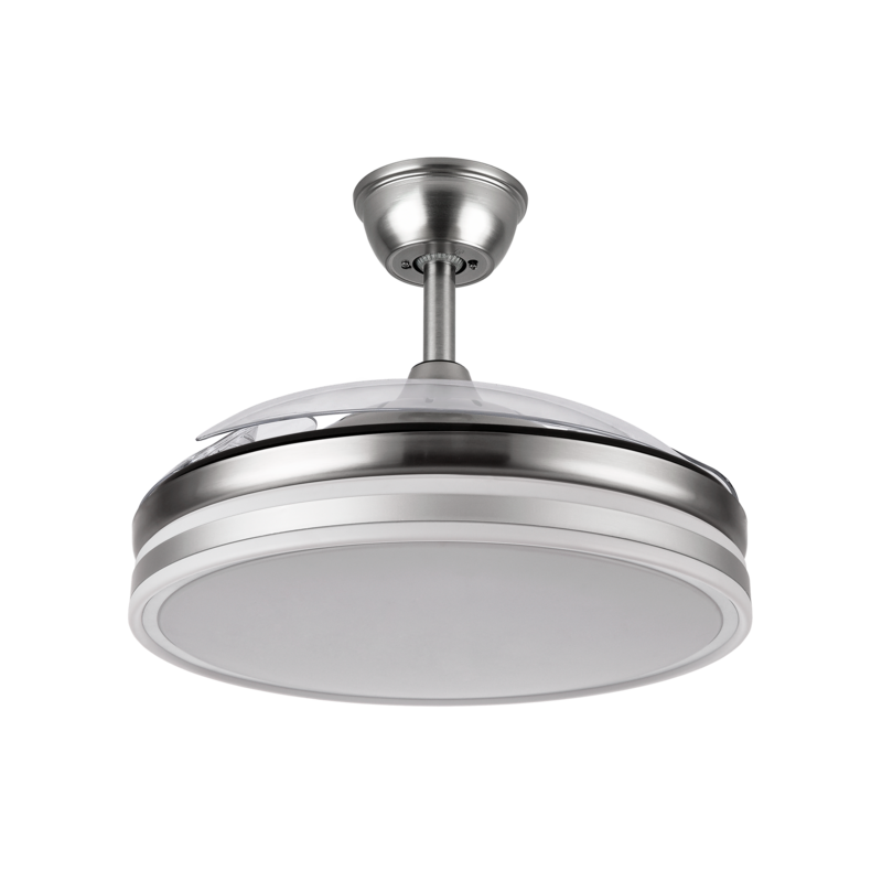 VENTILADOR BAYOMO 72W 7200LM NIQUEL 3 ASPAS DESP. 32/47X55/108 D.3 COLOR.MOTOR DC.REMOTO
