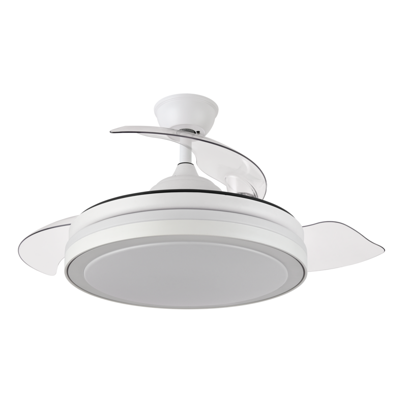VENTILADOR DC ESPARTA 72W 6120LM BLANCO 3 ASPAS DESP. 107D 3 COLORES C/REMOTO+ TEMPORIZADOR+ MEMORIA