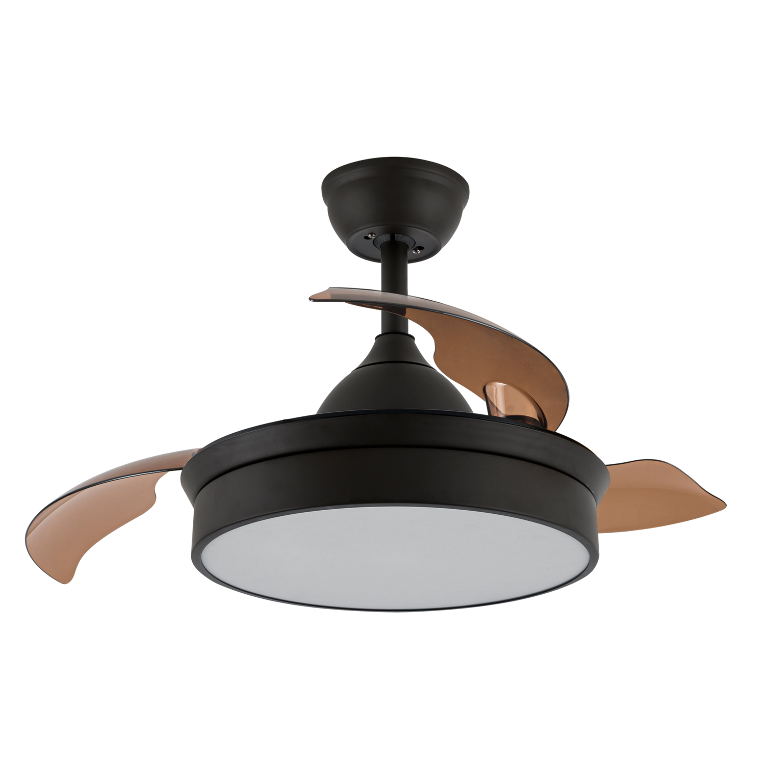 VENTILADOR DC CALA MARRON 48W 4800LM 3ASP.DESP. 91D 3000-4000-6000K REMOTO, TEMPORIZADOR Y MEMORIA