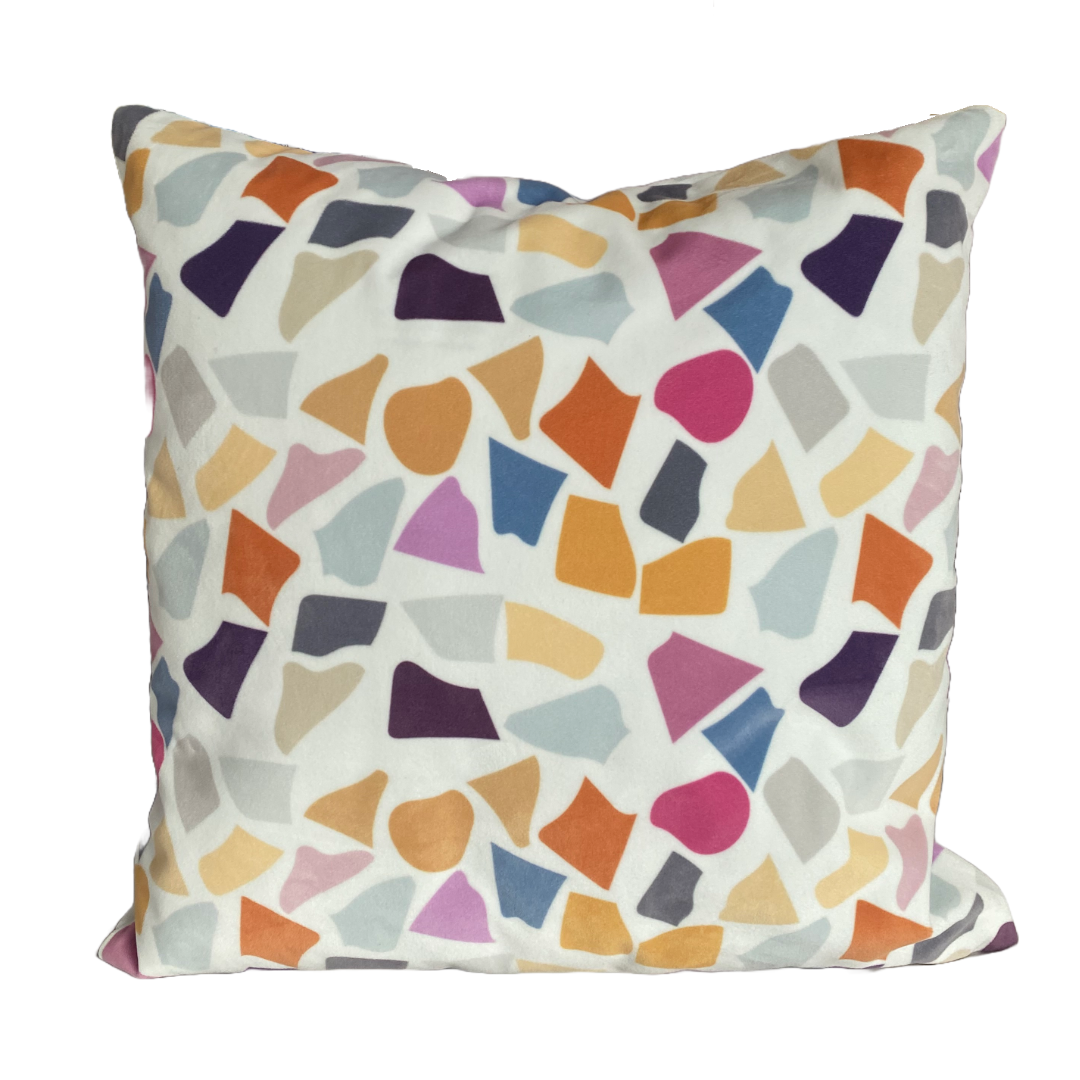 Pebble Dance Cushion with Pink