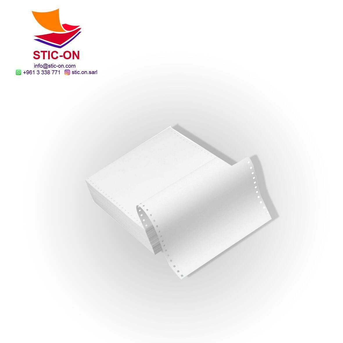 Continuous NCR Forms 9 1/2" x 11" 1 part 60gsm 2000/box