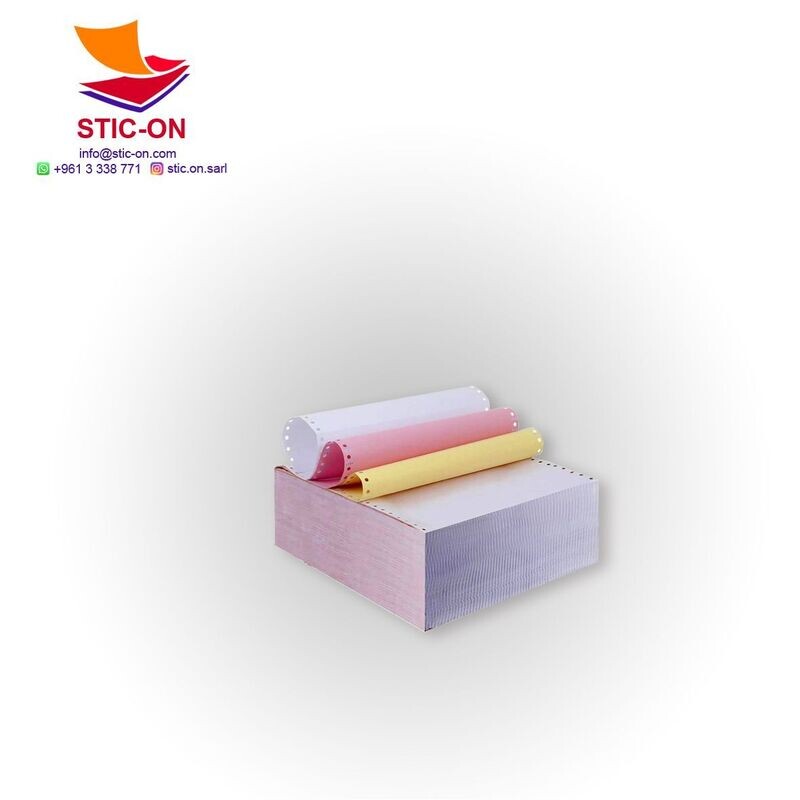 Continuous NCR Forms 9 1/2" x 11" 3 part  750 sets/box