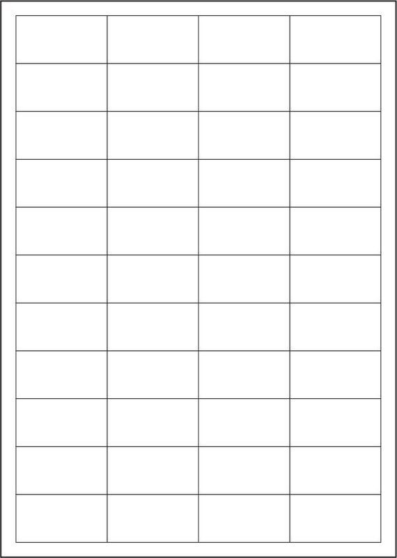 A4 Labels, 48.5x25.4mm 4x11 44up 100sh