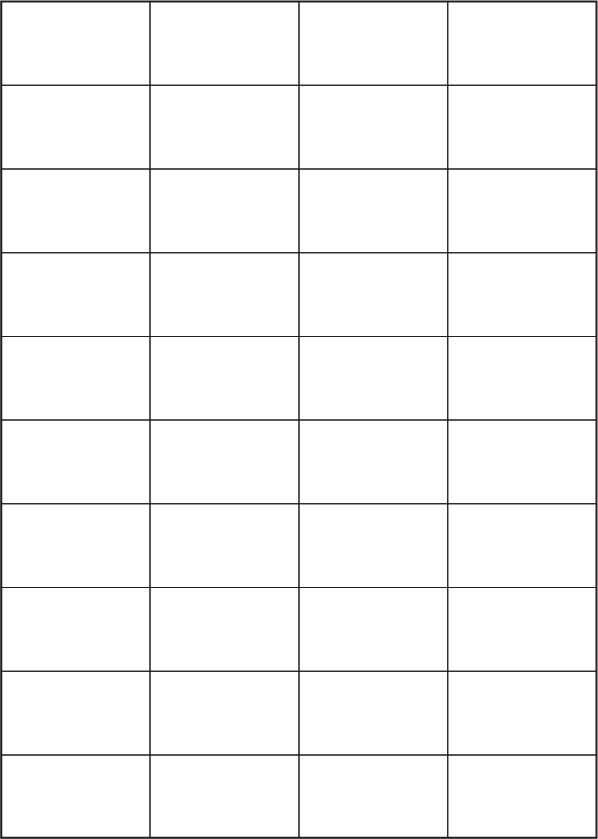 A4 Labels, 52x30mm 4x10 40up 100sh