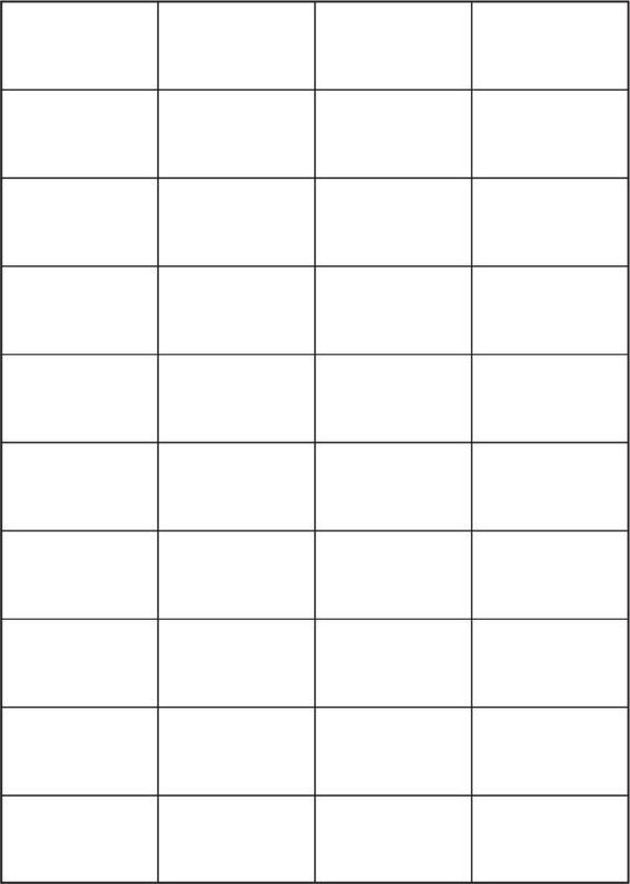 A4 Labels, 52x30mm 4x10 40up 100sh