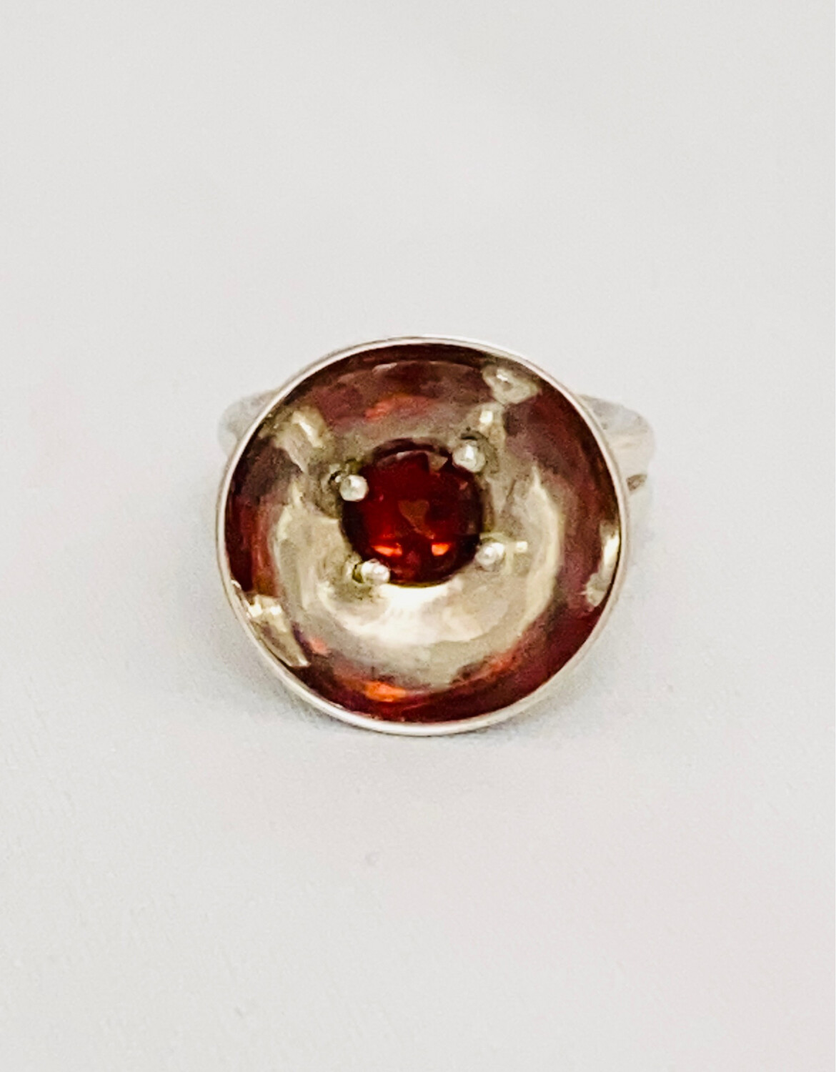 Dome Ring: Natural Garnet