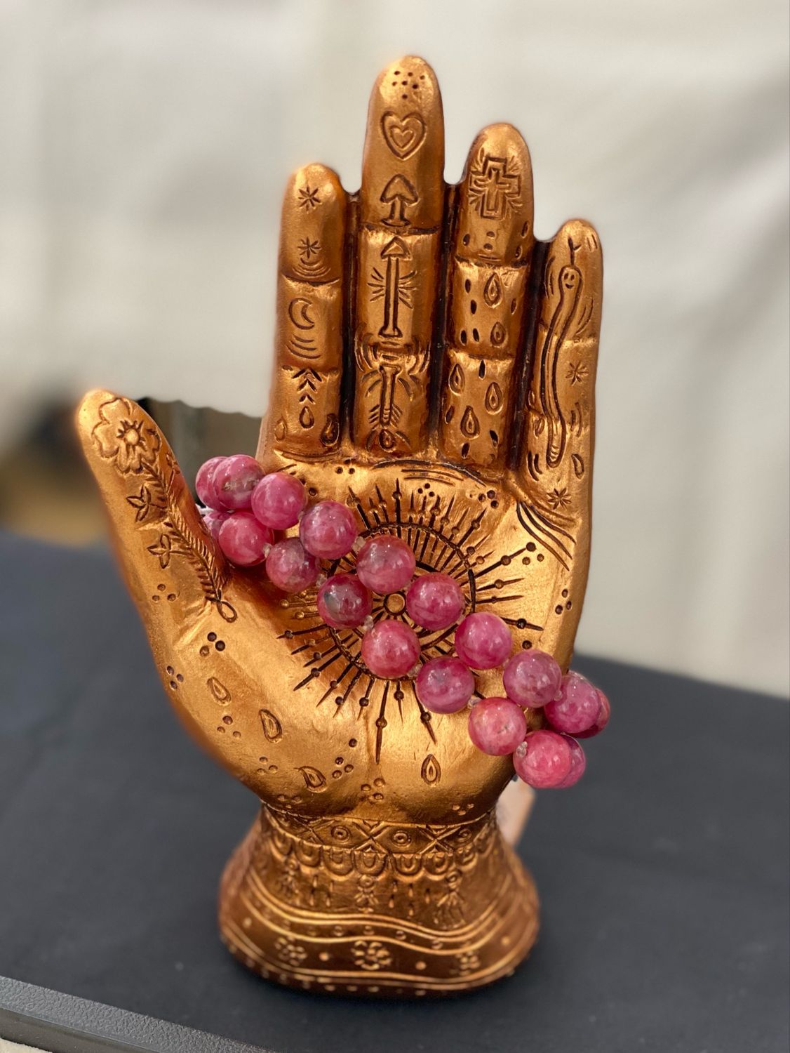 Rhodonite Knotted Bracelet