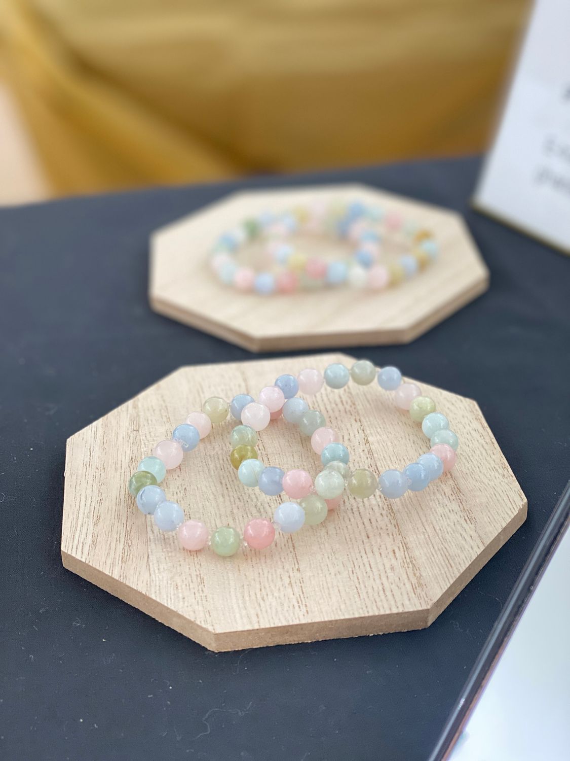 Multicoloured Morganite Knotted Bracelet