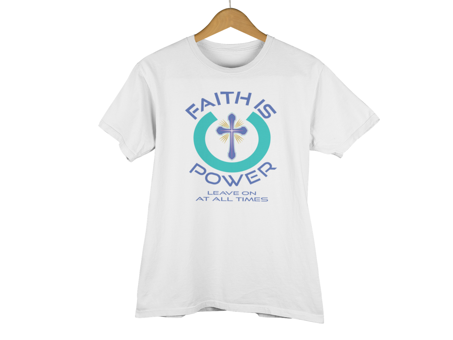 Faith Is Power Unisex T-Shirt ABG, Color: White