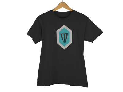 Three Nails Shield Unisex T-Shirt Grey OL