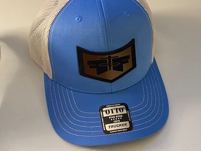 Leather- FF Logo Snapback Trucker Hat