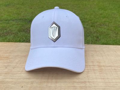 Three Nails Hex Shield Flex Style Patch Hat (Gray on Gray Gradiant)