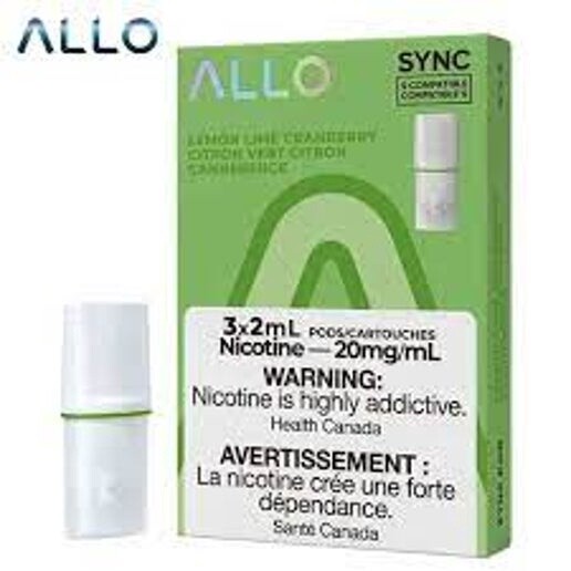 ALLO SYNC POD - LEMON LIME CRANBERRY 20mg