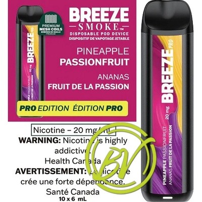 BREEZE PRO-PINEAPPLE PASSIONFRUIT 20(PACK OF 10)