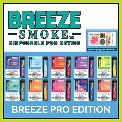 BREEZE PRO 2000 | Top-Rated Nicotine Salt Pens - Smooth and Satisfying Vaping Experience