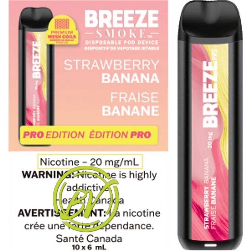 BREEZE PRO-STRAWBERRY BANANA 20(PACK OF 10)