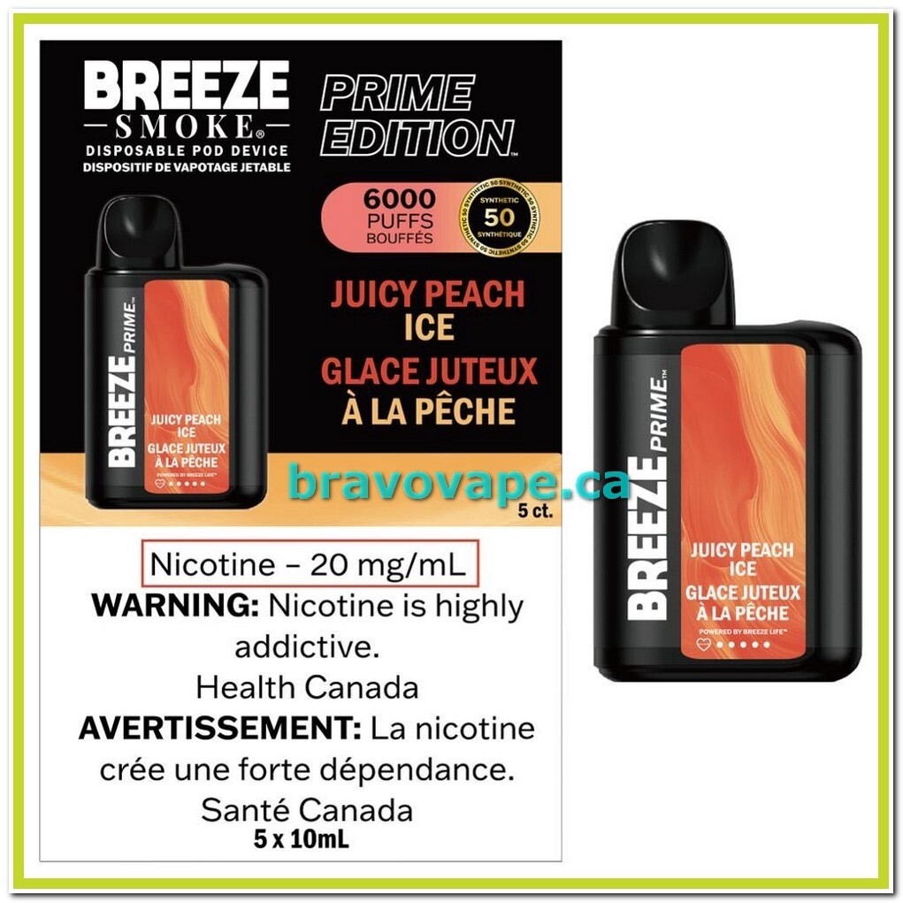 BREEZE PRIME 6000-JUICY PEACH ICE S50