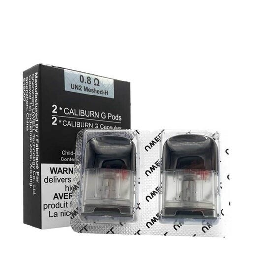 UWELL CALIBURN G2 REPLACEMENT PODS, Size: 0.8ohm 1.6ml (2/pack)