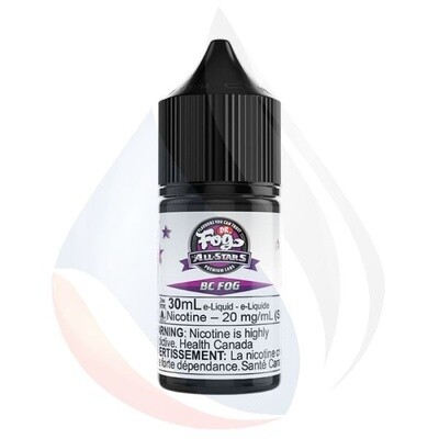 E-Juice-30ml-BC FOG SALTS - Vanilla, Blueberry