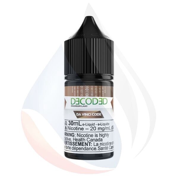 E-Juice-30ml-DA VINCI CODE SALTS (Ontario Stamped) - Buttery, Nuts