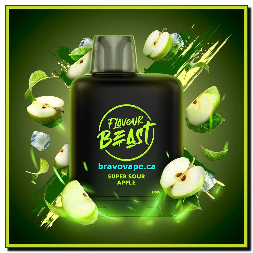 LEVEL X BOOST POD 20ML-SUPER SOUR APPLE ICED (Ontario Stamped)