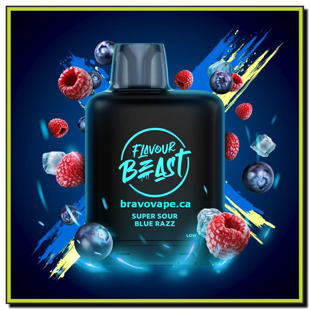 LEVEL X BOOST POD 20ML-SUPER SOUR BLUE RAZZ ICED (Ontario Stamped)