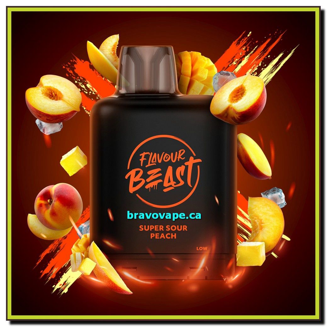 LEVEL X BOOST POD 20ML-SUPER SOUR PEACH ICED (Ontario Stamped)