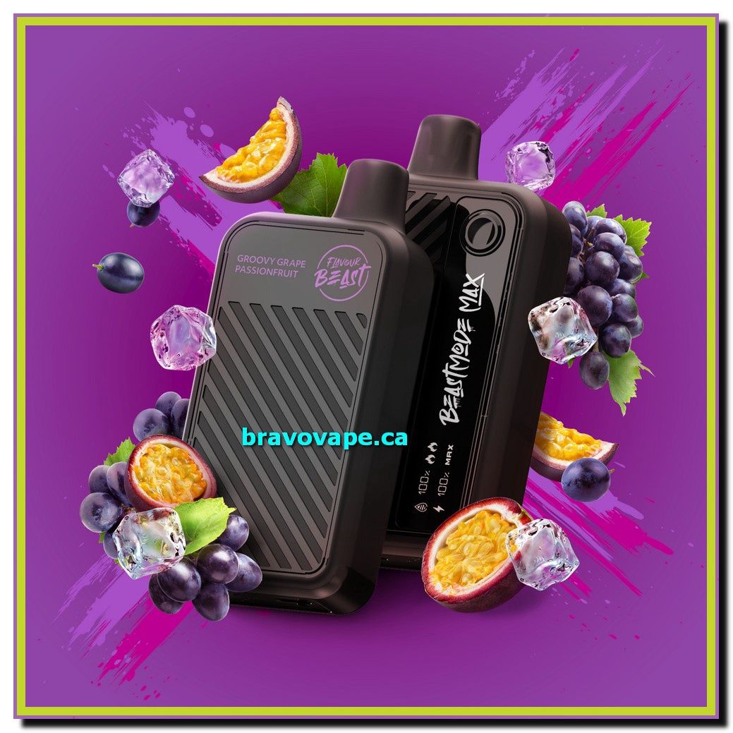 Flavour Beast Beast Mode Max 18K-GROOVY GRAPE PASSIONFRUIT ICED