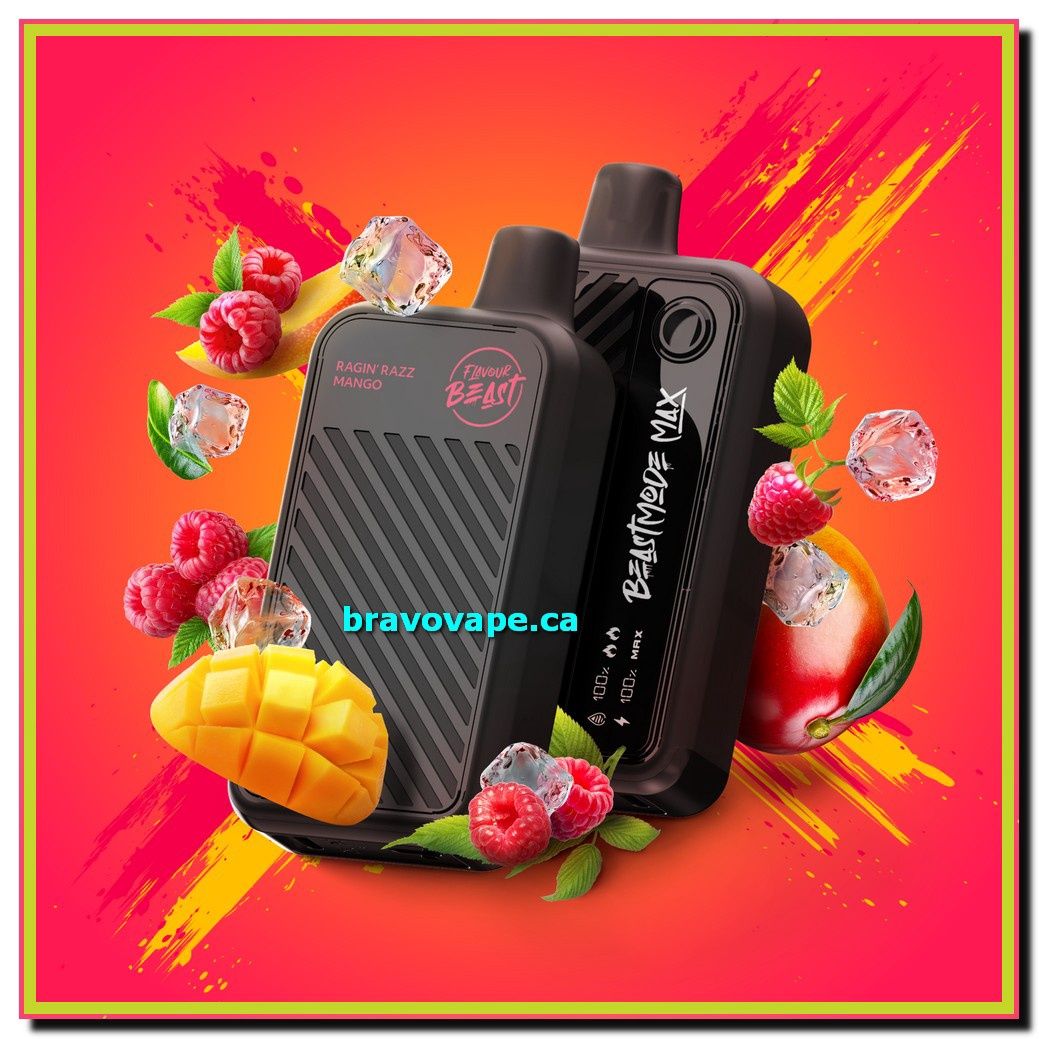 Flavour Beast Beast Mode Max 18K-RAGIN&#39; RAZZ MANGO ICED