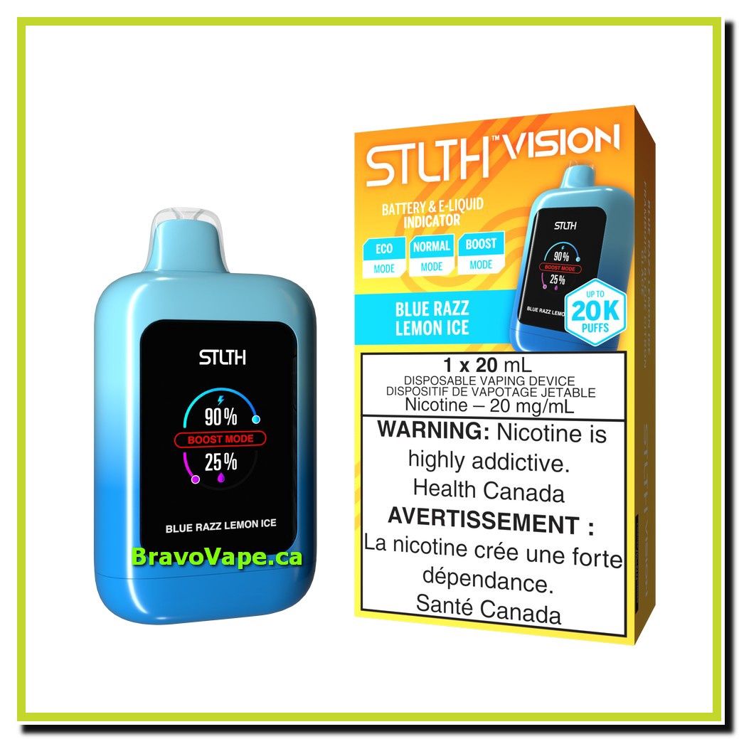 STLTH Vision Disposables 20K-BLUE RAZZ LEMON ICE (Ontario Stamped)