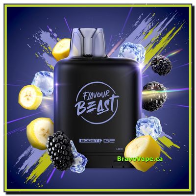 LEVEL X BOOST POD 20ML-BLAZIN' BANANA BLACKBERRY (Ontario Stamped)
