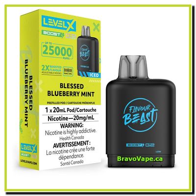 LEVEL X BOOST POD 20ML-BLESSED BLUEBERRY MINT (Ontario Stamped)
