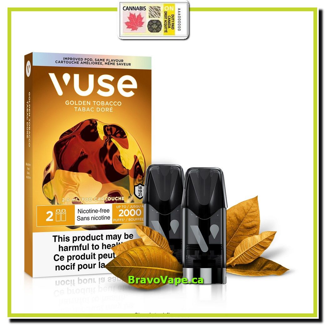 VUSE POD-GOLDEN TOBACCO 0% (Ontario Stamped)