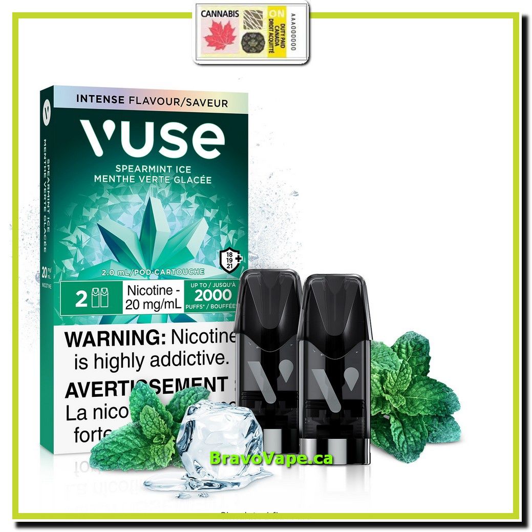 nVUSE POD-SPEARMINT ICE 20 mg/mL (Ontario Stamped)