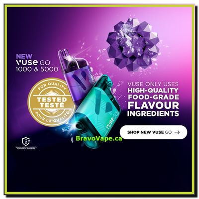 VUSE GO Disposable Vape (Ontario Stamped) | Revolutionize Vaping with Ceramic Heating Coil